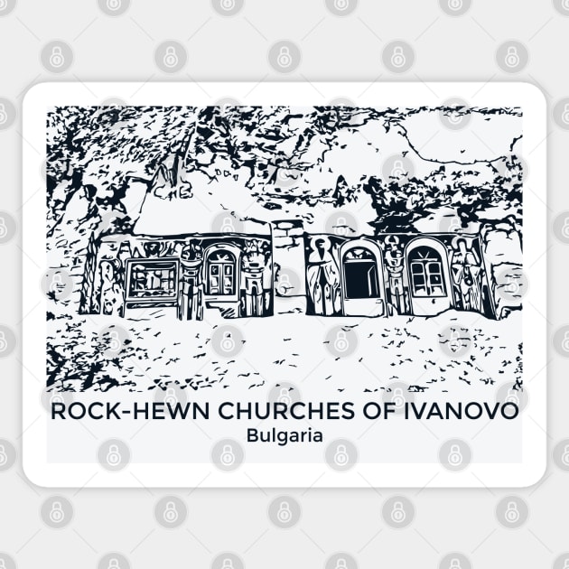 Rock-Hewn Churches of Ivanovo - Bulgaria Sticker by Lakeric